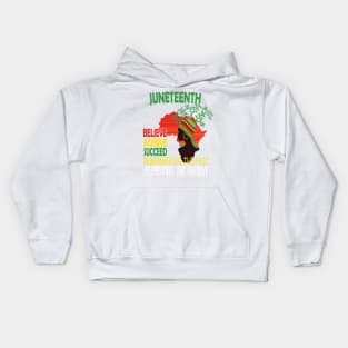 Juneteenth Is My Independence Day Black And Proud 2023, Juneteenth African American Black History 1865 Kids Hoodie